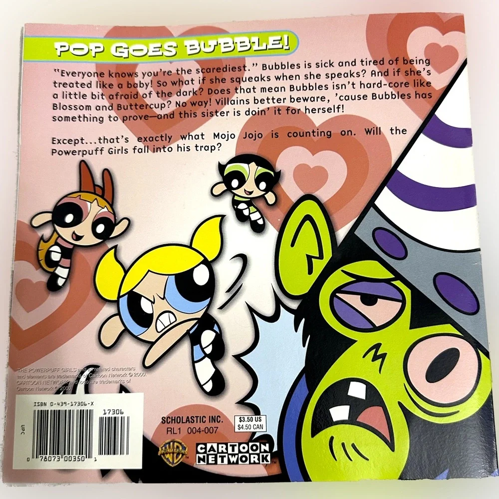 VTG RARE 2000 BUBBLE TROUBLE The PowerPuff Girls - First Edition BOOK CARTOON